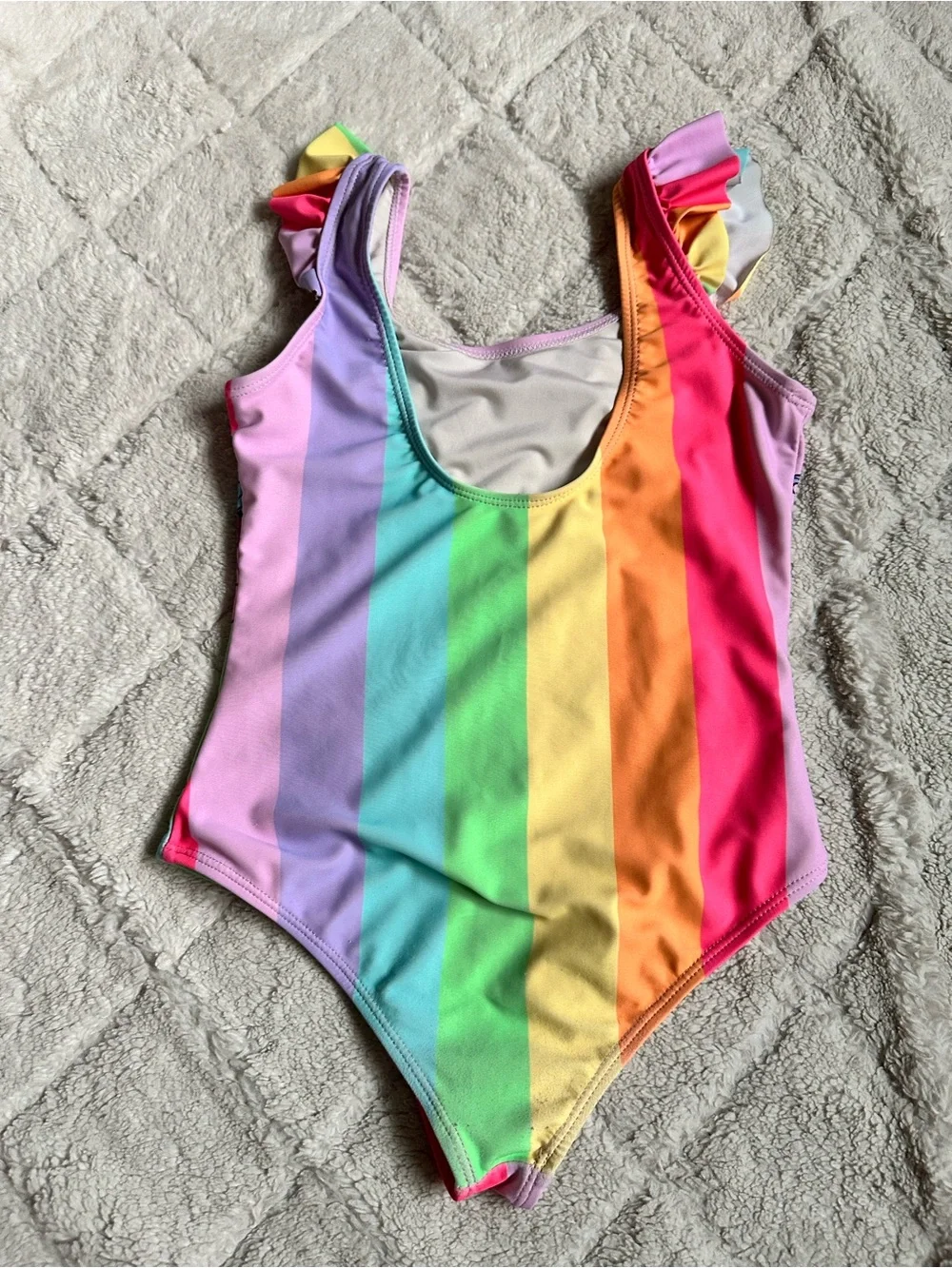 My Little Pony | Girls Rainbow Pony One Piece Swimsuit | Size 7/8